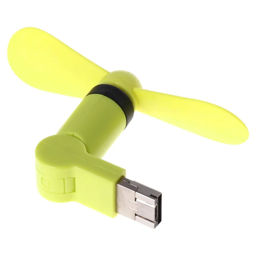 180 Вращающийся микро USB и USB Охлаждающий вентилятор для Android телефон Блок питания для ноутбука