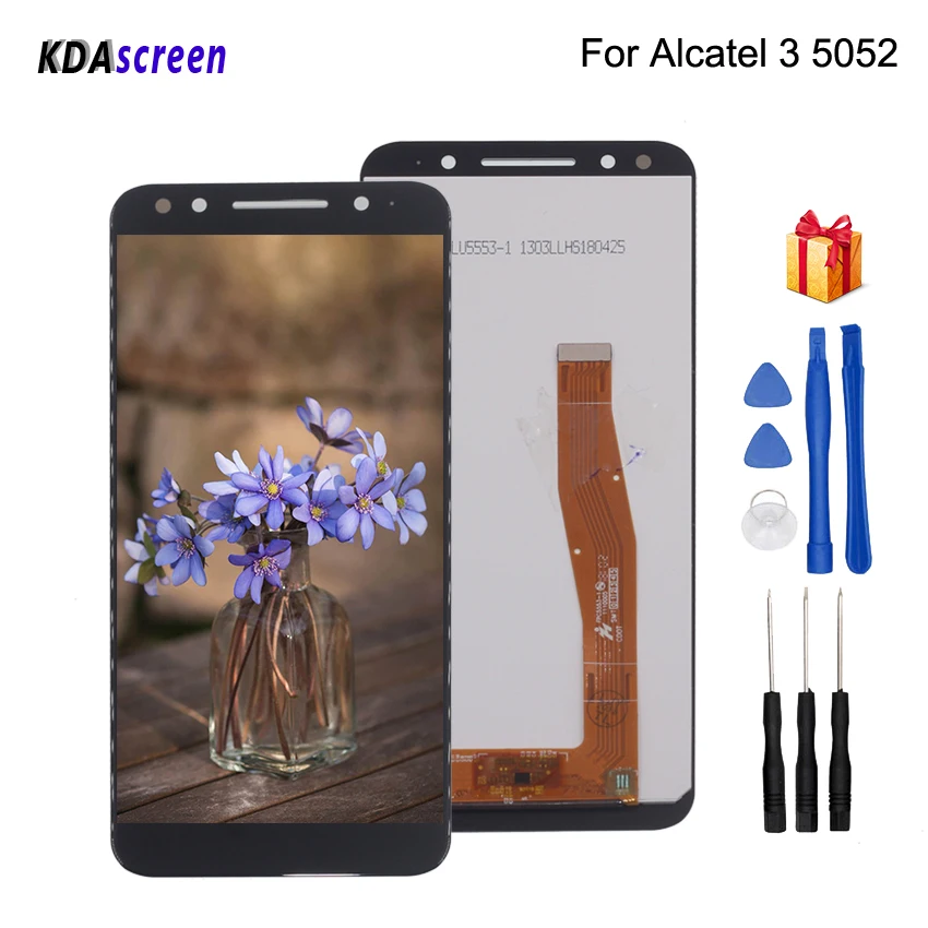 Оригинал для Alcatel 3 5052 5052D 5052Y ЖК-дисплей сенсорный экран дигитайзер запчасти