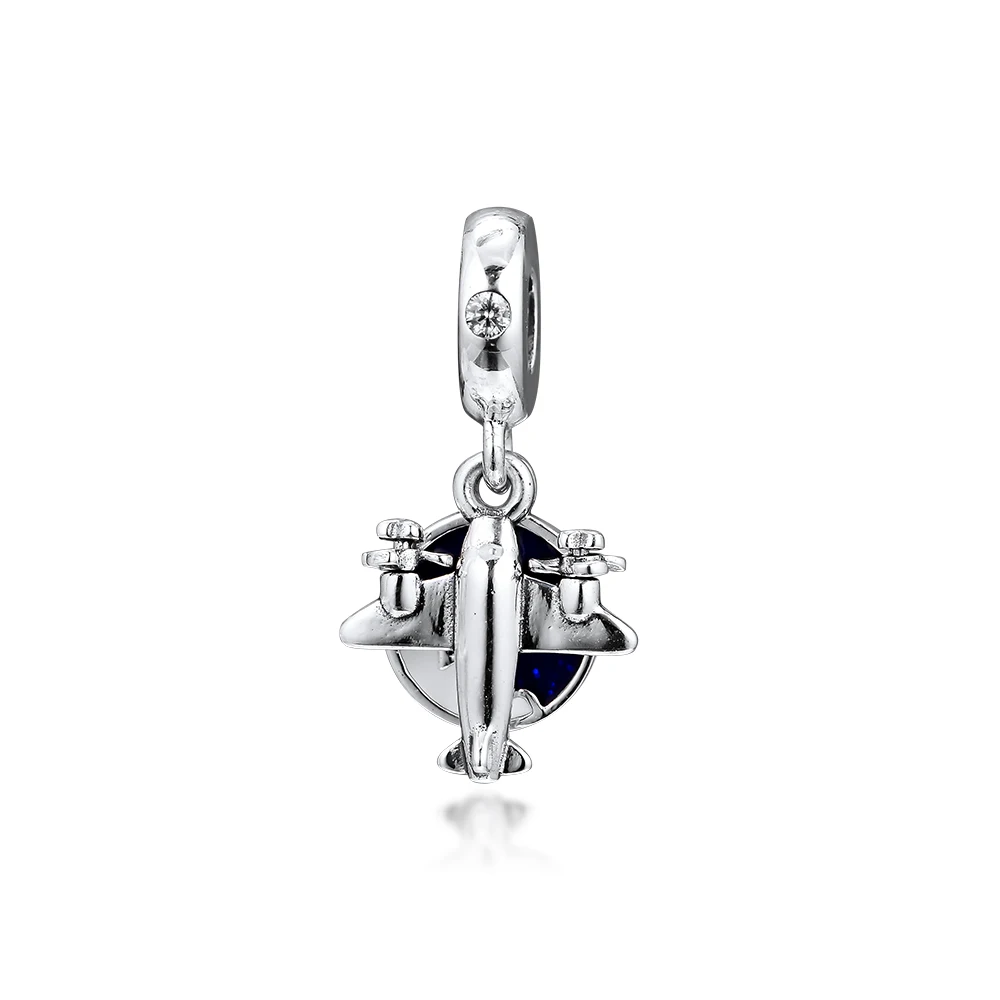 CKK Bead Charm Sterling Silver 925 Charms Original Jagged Lines Clip Beads Fits Pandora Bracelet Jewelry Making kralen perle - Color: Gray