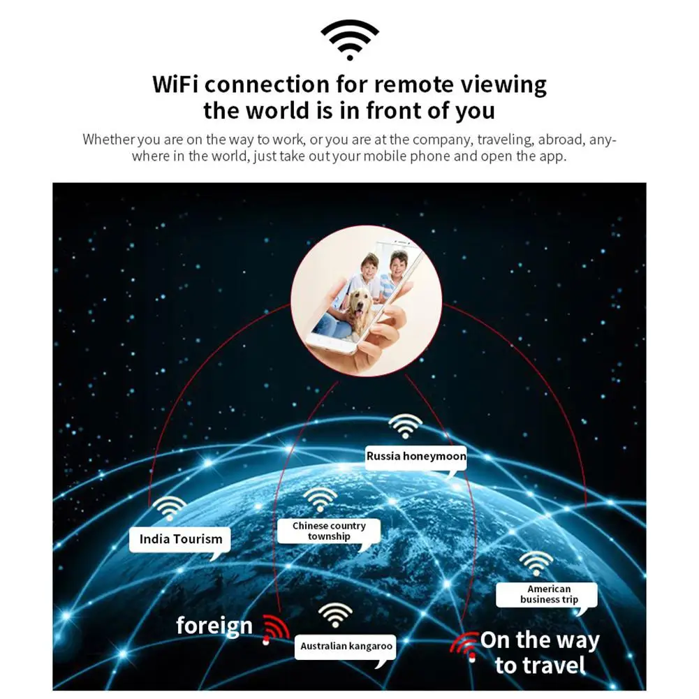 HDQ19 беспроводная Wifi мини камера IP Домашняя безопасность HD 1080P DVR ночного видения
