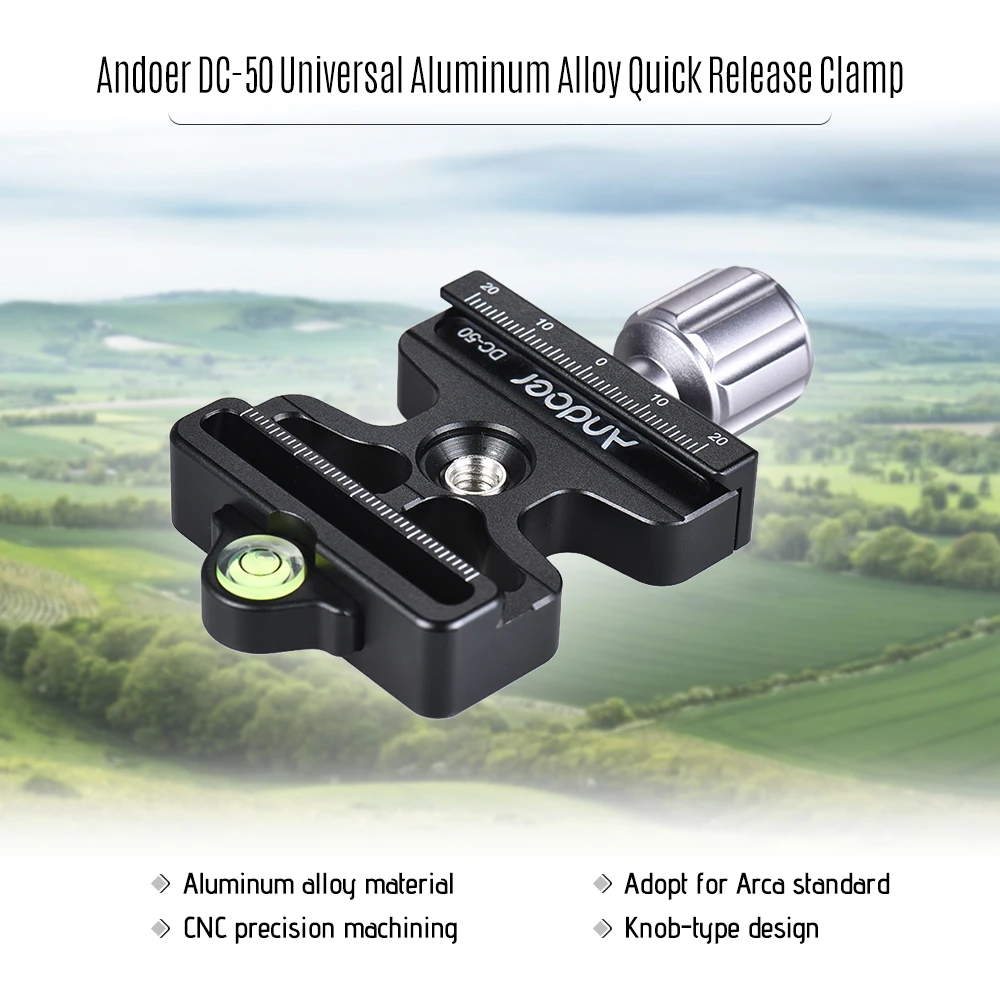 Andoer DC 50 БЫСТРОРАЗЪЕМНАЯ пластина зажим типа 1/4 &quot&amp 3/8&quot винтовое отверстие для