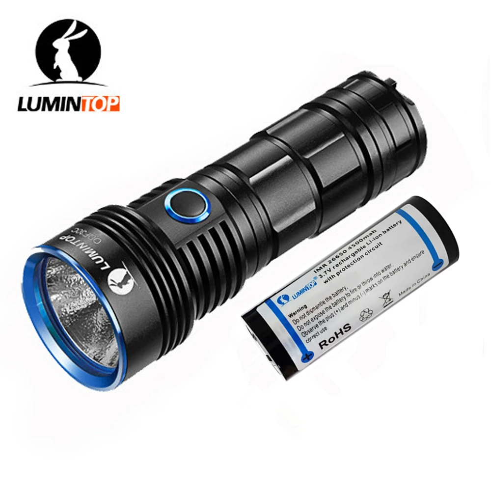 

LUMINTOP ODF30C USB Charging Flashlight CREE XHP 70.2 max 3500 lumen torch beam distance 280 Meter with 26650 4500mAh battery