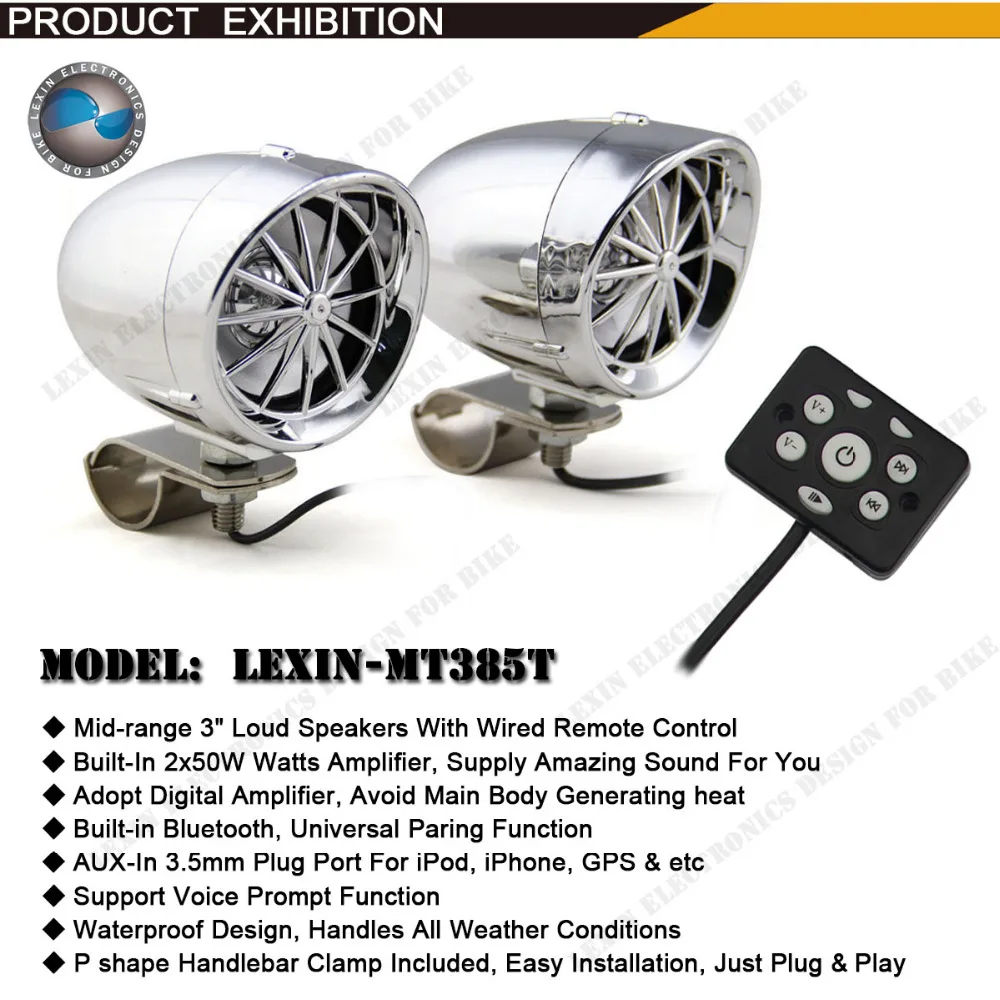 loudest motorcycle bluetooth speakers