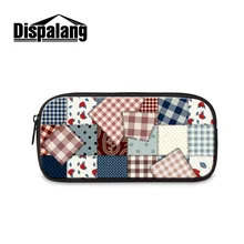 Dispalang модная клетчатая сумка-карандаш с принтом для учеников начальной школы, милый канцелярский пенал, женские косметички для хранения