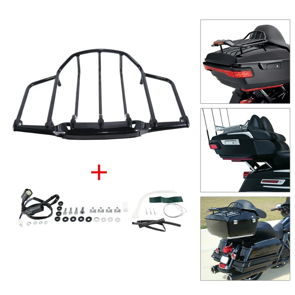 

Motorcycle Tour Pack Luggage Rack Lamp LED Fit For Harley Touring street glide 14-2018