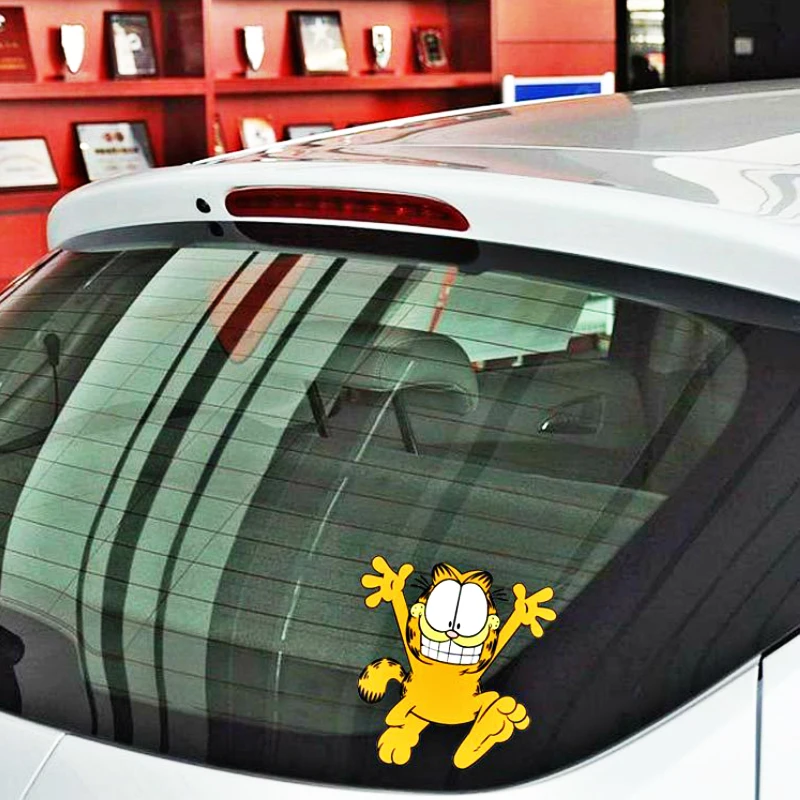 Aliauto автомобиль-Стайлинг стикер с рисунком из мультфильма забавные рисунком героя мультфильма "Гарфилд" наклейка Аксессуары для Citroen C5 C4 Picasso Xsara Berlingo Elysee Volkswagen