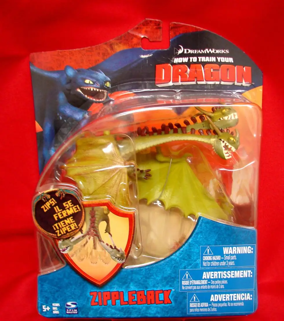 Rare How To Train Your Dragon Movie 7" Deluxe Action Figure Zippleback