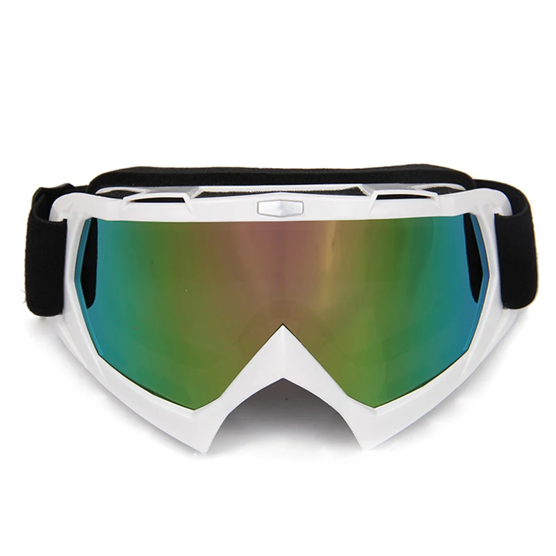 Новые мотоциклетные очки для верховой езды УФ-защита лыжные очки для сноуборда Мотокросс внедорожный Байк горные гоночные очки - Цвет: Белый