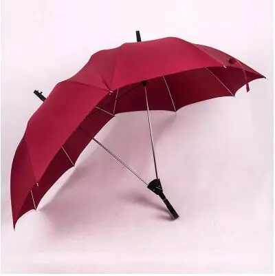 Креативный автоматический зонтик двойной зонтик большая площадь двойной пара любителей моды многофункциональный ветрозащитный зонтик - Цвет: red