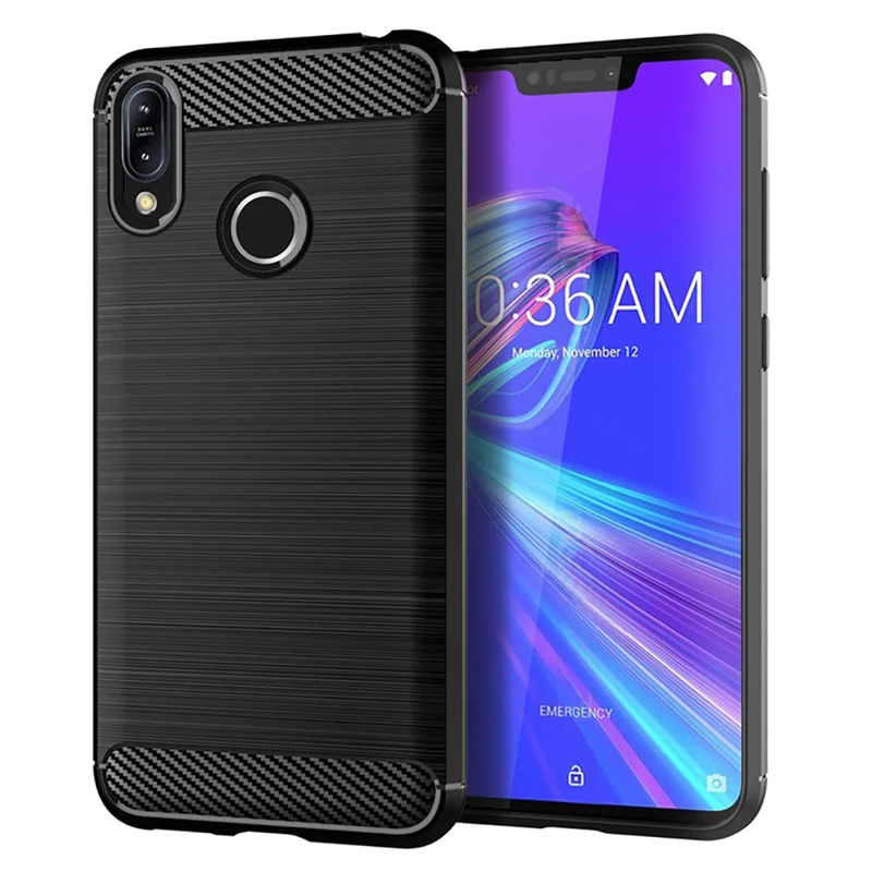

Silicone Case For Asus Zenfone Max M2 ZB633KL Case Carbon Fiber Soft TPU Phone Cases Back Cover For Asus Zenfone Max M2 Case