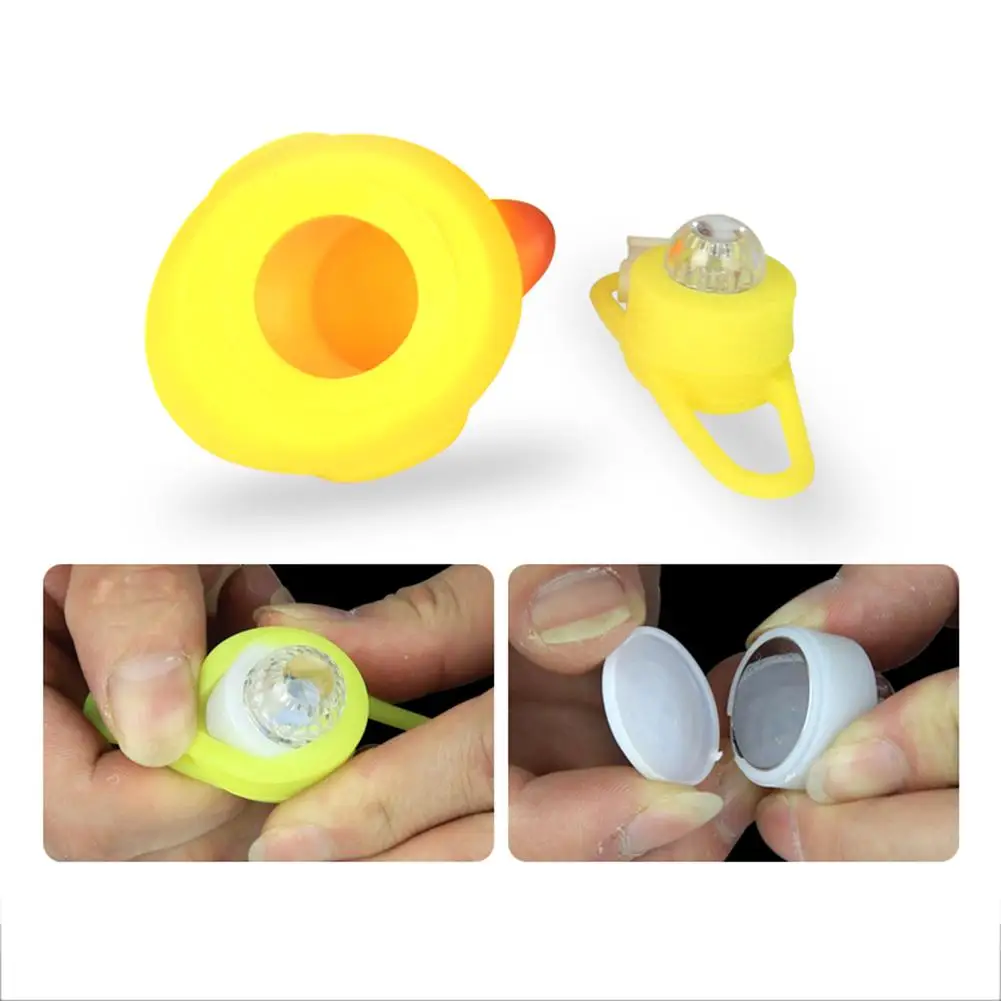 Flash Deal Bicycle Light Bicycle Duck Bell Motorcycle Little Yellow Duck Wearing Helmet Children With Hard Hat Horn Light 8