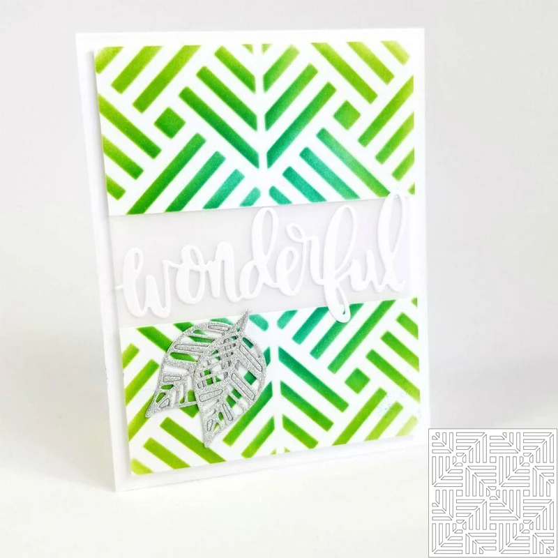 

Geometry Block Stencil for DIY Scrapbooking New DIY Paper Cards Making Fun Plastic Templates Decoration Embellishment