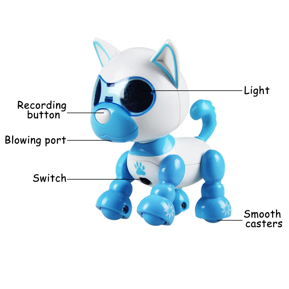 Робот-игрушка для собак, умный электрический робот для домашних животных, Детский интерактивный Playmate с сенсорным управлением, электронная прогулочная Поющая игрушка для собак