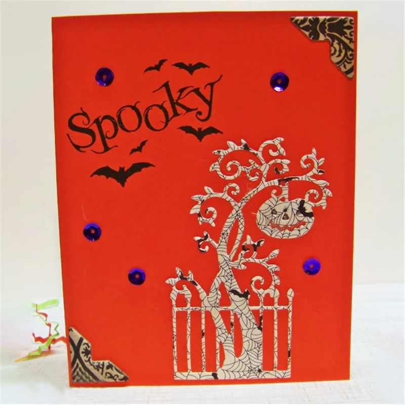 

GJCraft 101*164mm Tree With Lantern New 2019 Metal Cutting Dies for Scrapbooking Embossing DIY Album Craft Card Decor Die