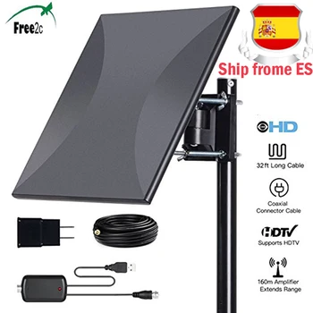 

TDT Antenna DVB-T2/DVB-T Digital TV Antenna Outdoor HDTV VHF/UHF Antena with Amplifier 160 Miles Range for DVB T2 TV Tuner