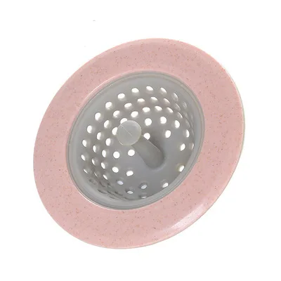 Силиконовый Фильтр-пробка для кухонной раковины Ванная комната слив раковина Крышка для дренажа раковина дуршлаг канализационный фильтр для волос фильтр Анти-Блокировка - Цвет: pink