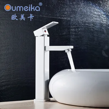 

Space aluminum glass basin faucet
