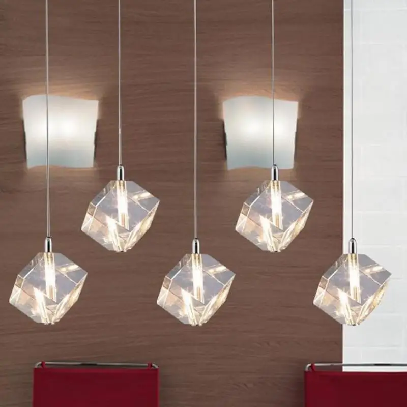 Led pendant crystal lights for font b dining b font font b room b font Restaurant