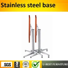 U-BEST алюминиевый складной стол для улицы, металлическая литая мебельная подставка, Алюминиевая Подставка для обеденного стола для ресторана