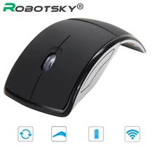 Складная беспроводная компьютерная мышь 2,4G Компьютерная мышь Складная оптическая мышь с usb-приемником для ноутбука ПК компьютера настольного офиса