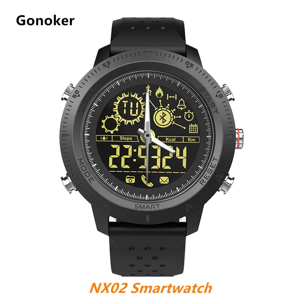 Gonoker NX02 Смарт-часы шагомер калории спортивный цифровой браслет Bluetooth Band IP67