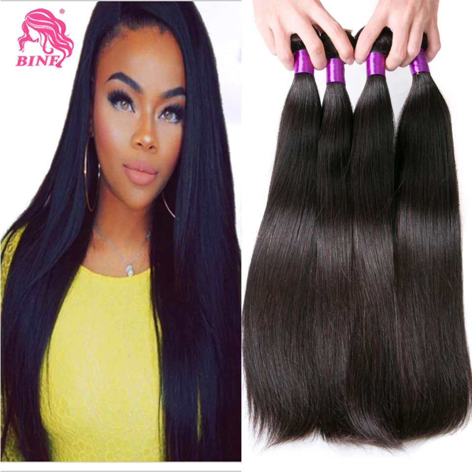 Brazilian Virgin Hair Straight 3PCs Cheap Human Hair Weave Brazilian