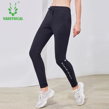 

New women's cotton back zipper pocket pants, autumn and winter closing running trousers