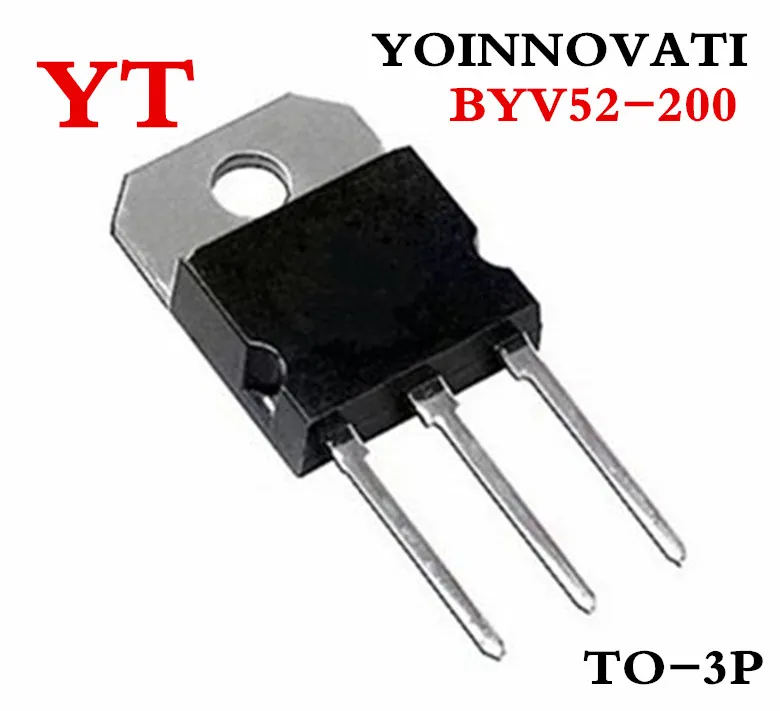 

10pcs/lot BYV52-200 BYV52 200 DIODE ARRAY GP 200V 30A TO-3P Best quality.