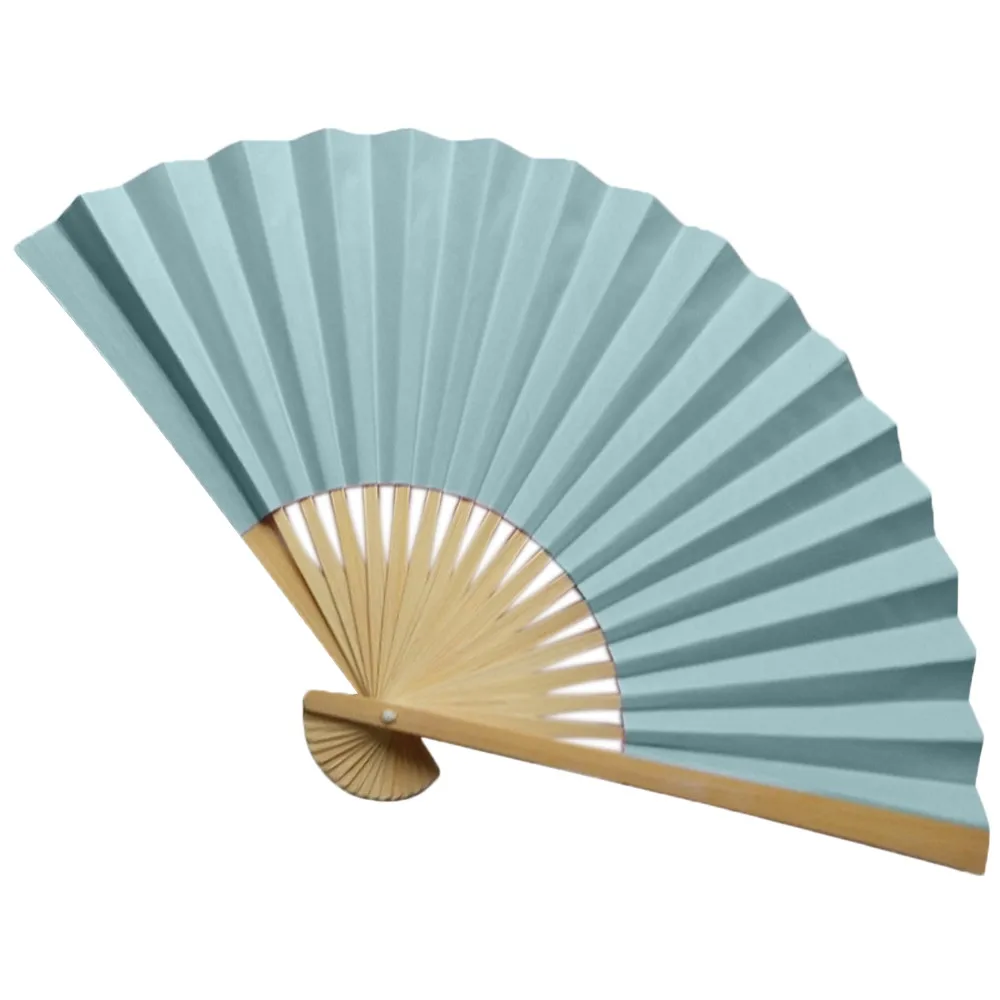 Pattern Chinese Style Hand Held Fan Bamboo Paper Folding Fan Handheld Wedding Hand Fan Cool Bamboo Flower Personalized G613 - Color: K