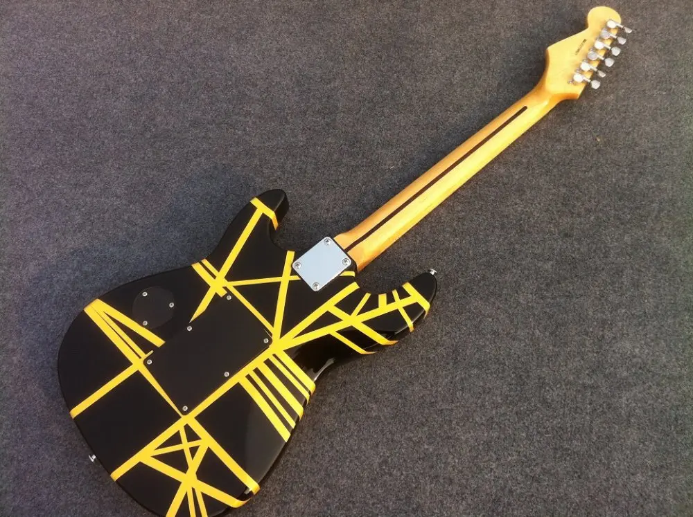 Хороший звук Eddie Van Halen Signature Charvel гитара EVH с черной и желтой полоской|charvel guitar|evh