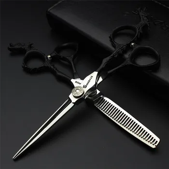 

Personalized Dragon Handle Hair Scissors Set 6 "Professional Hair Scissors Hairdresser Special Hair Scissors 2pcs Set