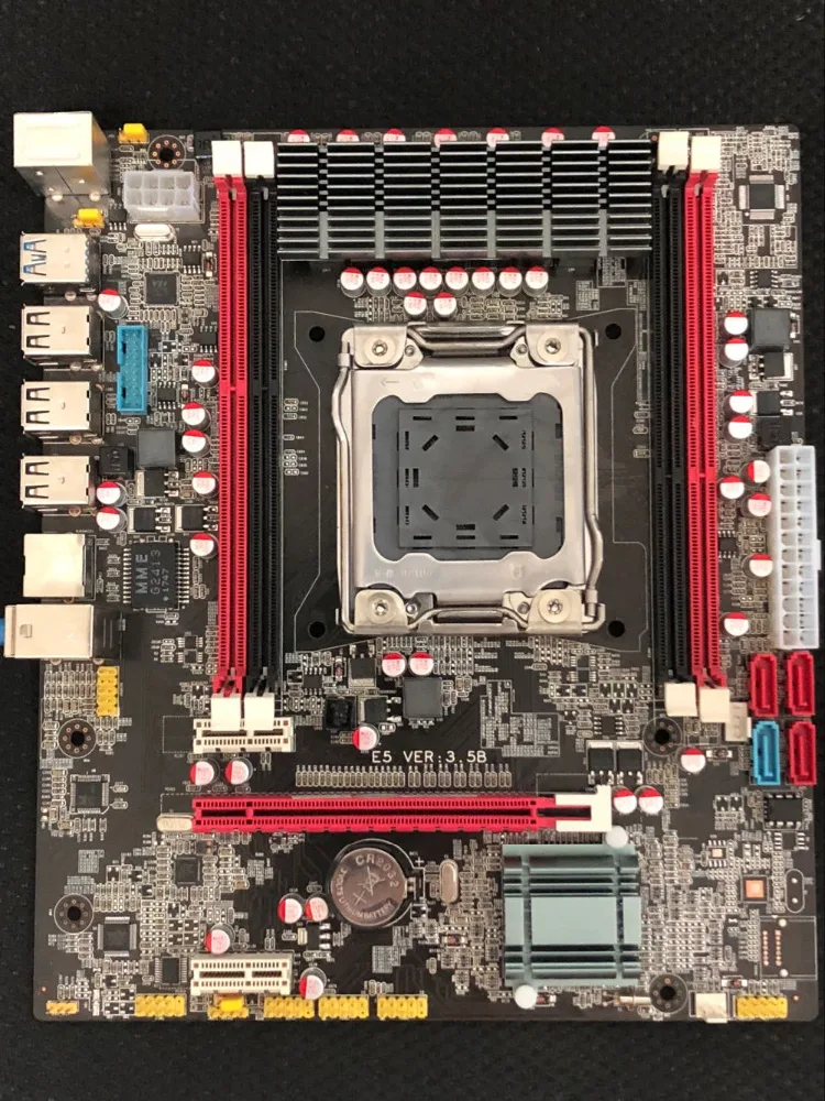 100% OEM новая материнская плата X79 E5 3.5B для настольного ПК LGA 2011 I7 V1 DDR3/ECC 64 ГБ SATA3 USB3.0