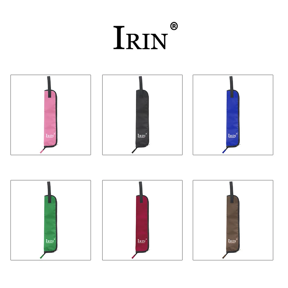 

IRIN Drum Stick Gig Bag Waterproof Oxford Cloth Drumsticks Case Holder with Handy Strap Percussion Instruments Parts Accessories