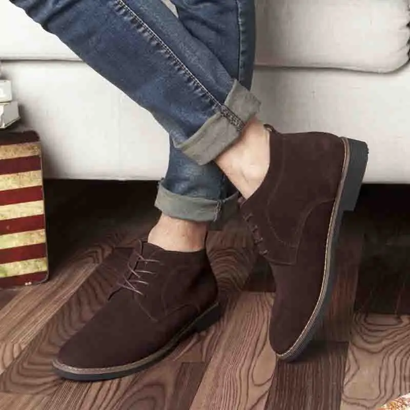 

Masorini 2019 New Fashion PU Leather Boots Men Lace-Up Ankle Shoes Rubber Round Toe Adult Outdoor New Arrival Footwear WW-229