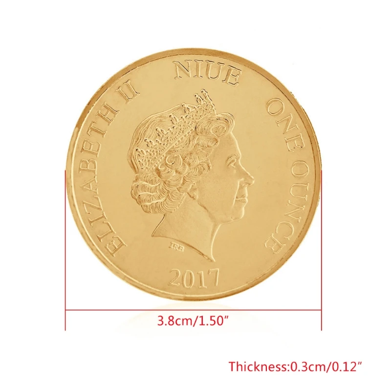 Commemorative Coin Elizabeth II Collection Arts Gifts BTC Bitcoin Alloy Souvenir UU75