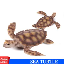 Действие и Игрушечные лошадки рисунок Ocean морской мир биологического животное морская черепаха ПВХ игрушки Коллекция Модель Куклы рисунок