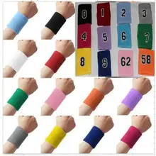 8 см x 10 см хлопковый спортивный браслет Поддержка Запястья протектор Sweatband Баскетбол/теннис/Badm/Бадминтон/волейбол бесплатные номера