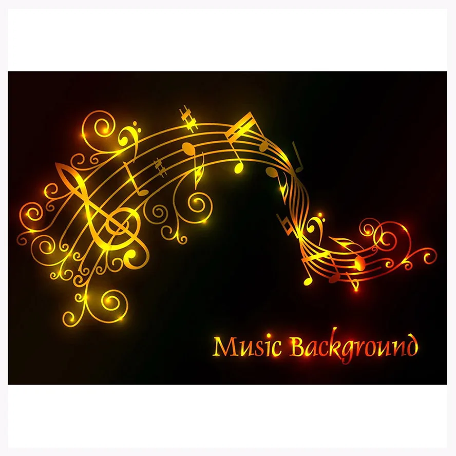 

5D DIY Diamond Painting Cross Stitch Music sign Full Drill Resin Round Diamond Embroidery Diamond Mosaic Home decor gift AS826