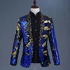 Shiny Red Sequin Shawl Collar Tuxedo Suit Blazer Men Wedding Groom Singer Prom Glitter Suit Jacket DJ Club Stage Blazer Hombre 5