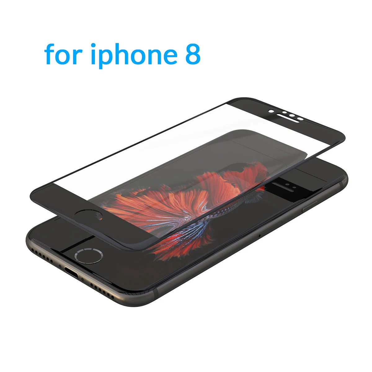 ORICO Черный 3D полное покрытие 9H Закаленное стекло протектор экрана для iphone 6 7 8 изогнутое защитное стекло пленка для iphone 7 Plus - Цвет: for iphone 8