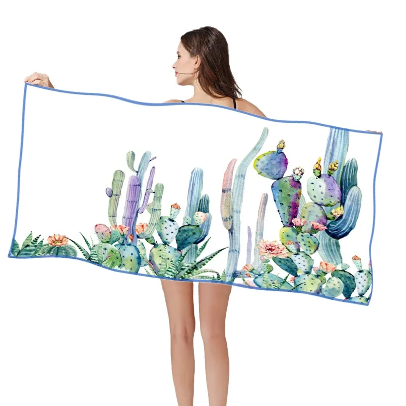 SERIES 5 160*80cm 3D HD Printed Beach Swimming Towel Quik Dry Microfiber Fabric Sand Free Multifuntion Beach Towels