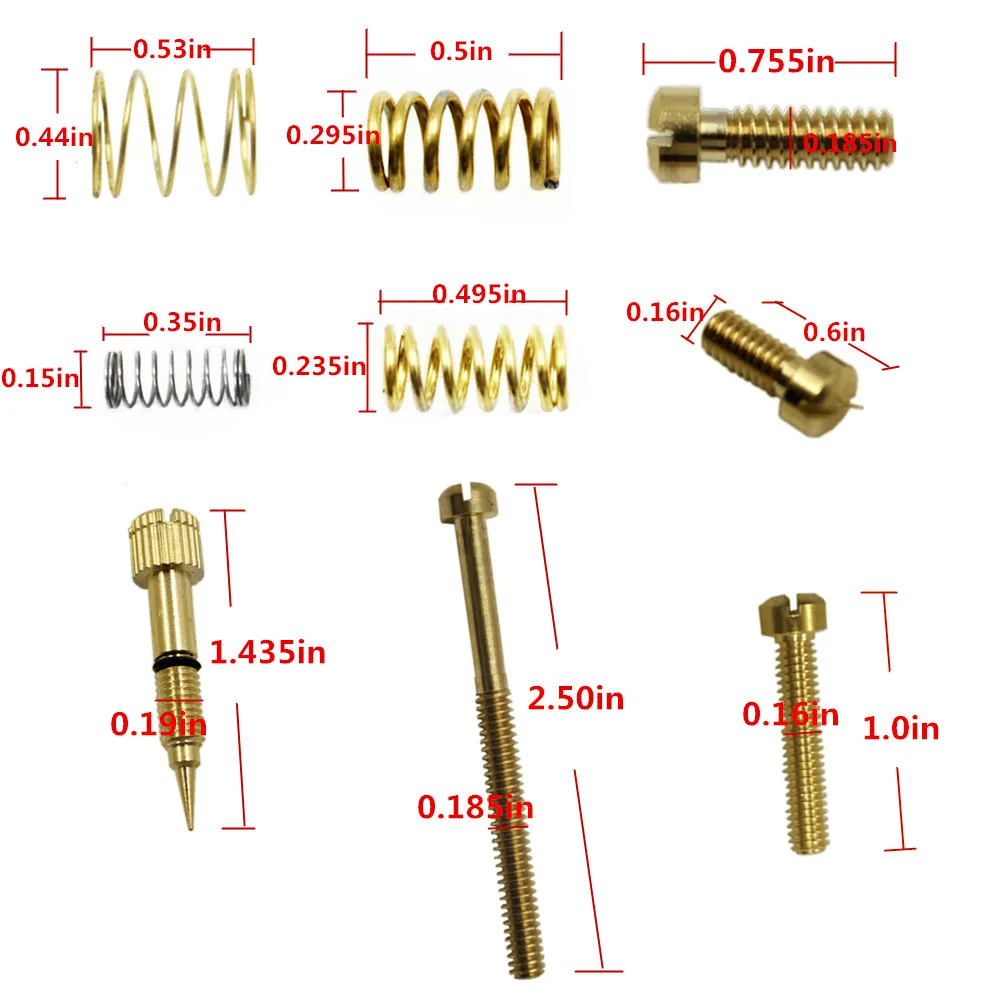 Карбюратор Master Rebuild Kit для S& S Cycle 11-2923 Harley& Custom с холостым винтом Свеча зажигания топливный фильтр низкий диапазон Jet 49-961