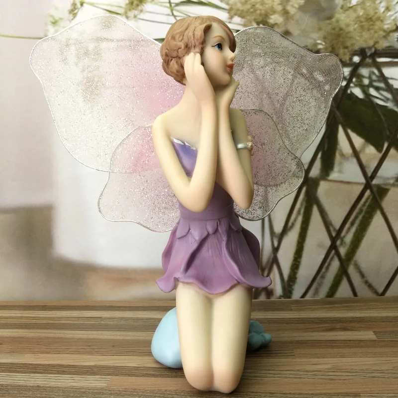 Ангел украшения девичьи статуэтки миниатюрные Статуэтка ремесла гостиная домашнее украшение рабочего стола