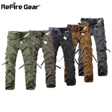 Casual estilo militar del ejército de carga pantalones de los hombres de múltiples bolsillos combate táctico pantalones resorte de la manera de hip hop pantalones pantalones de algodón(China (Mainland))