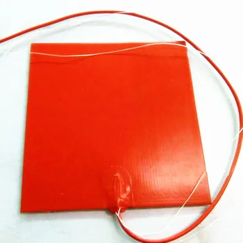 

230v 300*300*1.5mm Silicone Heating Pad for 3d Printer silicone rubber heater 600w adhesive 1 side 100k thermistor 1000mm lead