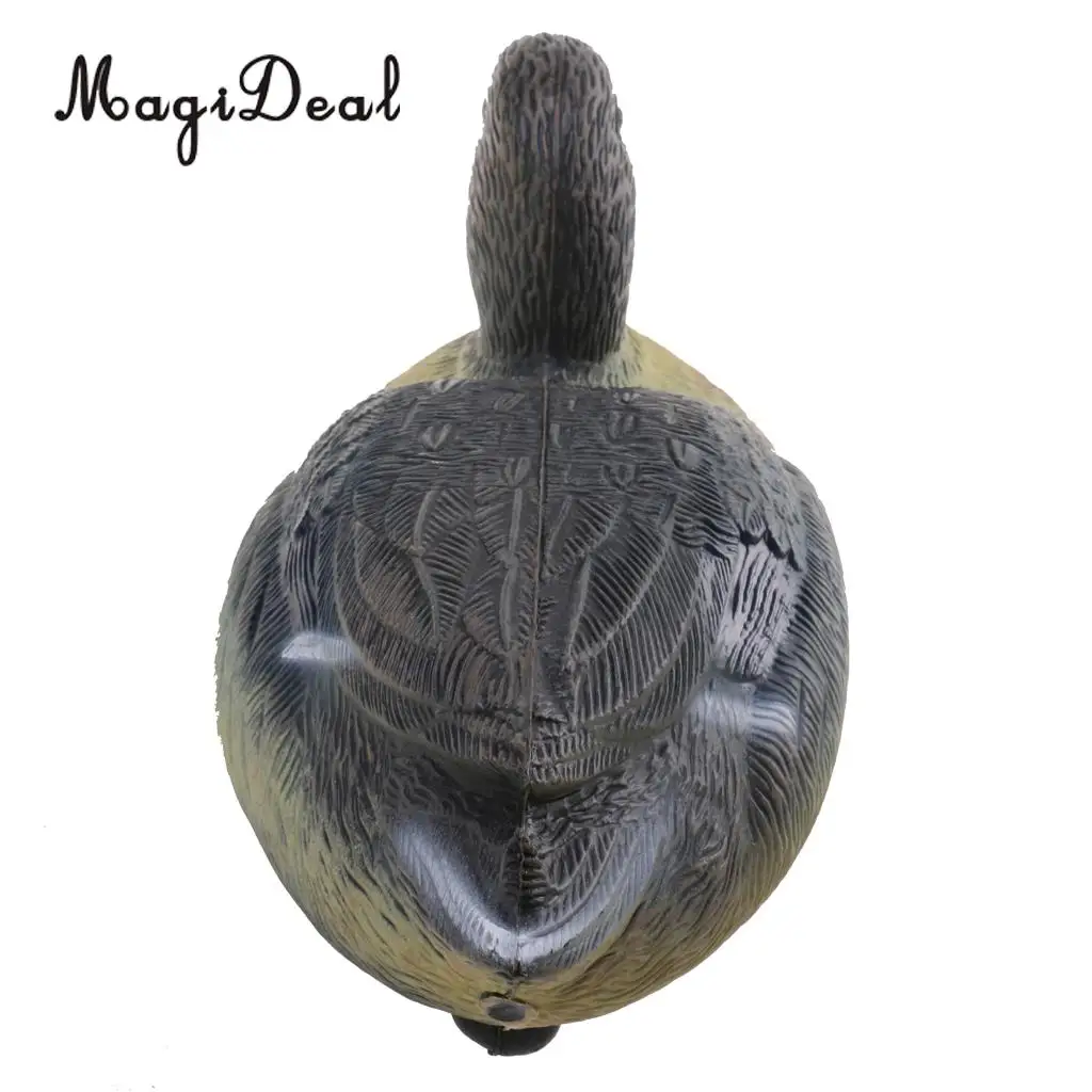 MagiDeal Fishing Hunting Male Duck Decoy Drake with Floating Keel, Durable PE Plastic Duck Decoy