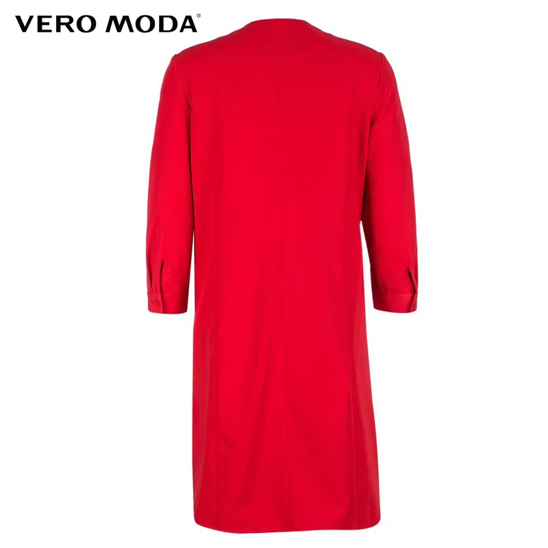 Vero Moda Brand 2018 NEWslim single button three simple quarter sleeve V-Neck trench coat regular straight women suit| 316108031 Vero Moda Brand 2018 NEWslim single button three simple quarter sleeve V-Neck trench coat regular straight women suit| 316108031