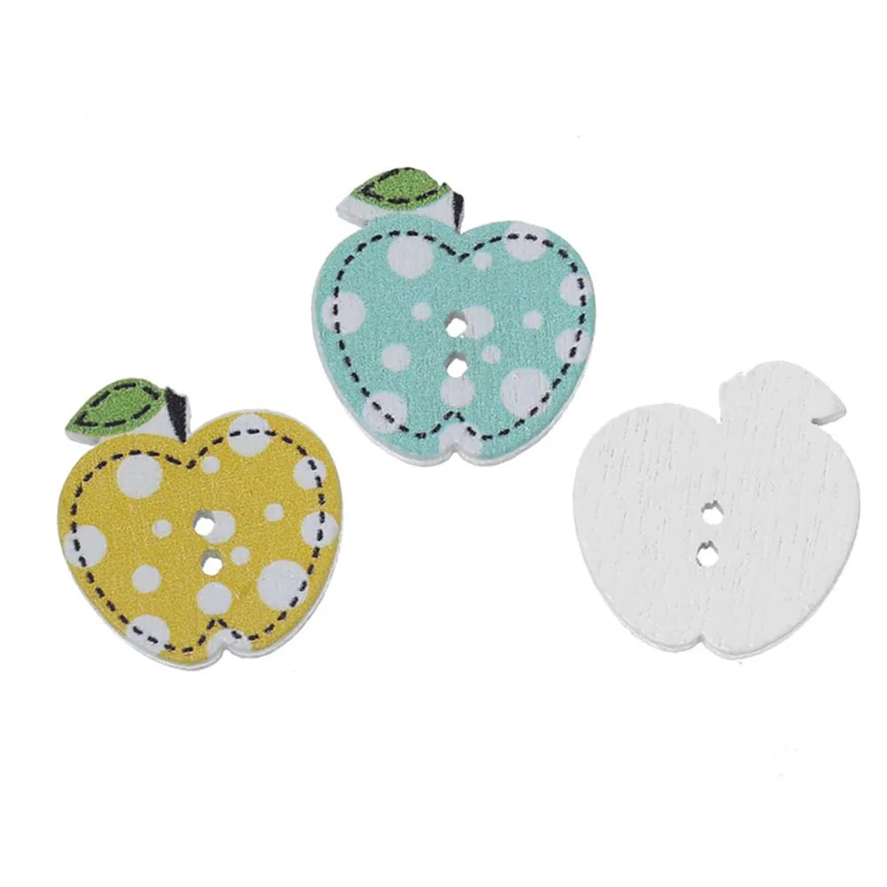 911481872447_DoreenBeads-Wood-Sewing-Button-Scrapbooking-Apple-At-Random-2-Holes-Dot-Pattern-21-0mm-7-8