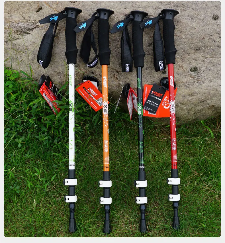 Telescópico com Punho da Espuma de Eva Ajustável Retrátil Trail Caminhadas Bengalas Pólos Trekking & Quick Bloqueio Externo 2-pack 6 Esporte e Lazer