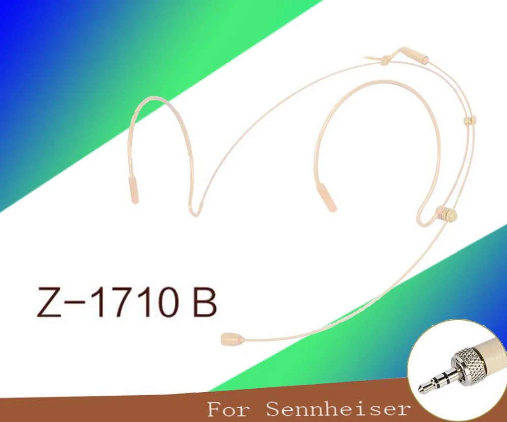 

Professional Beige Headset Condenser Microphone Headworn Microfone for Sennheiser Wireless System 3.5 Screw Jack Mikrofon